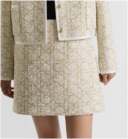 D 25ss woven skirt