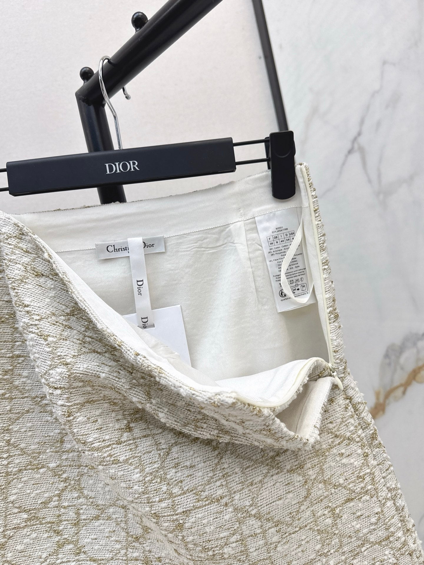 D 25ss woven skirt