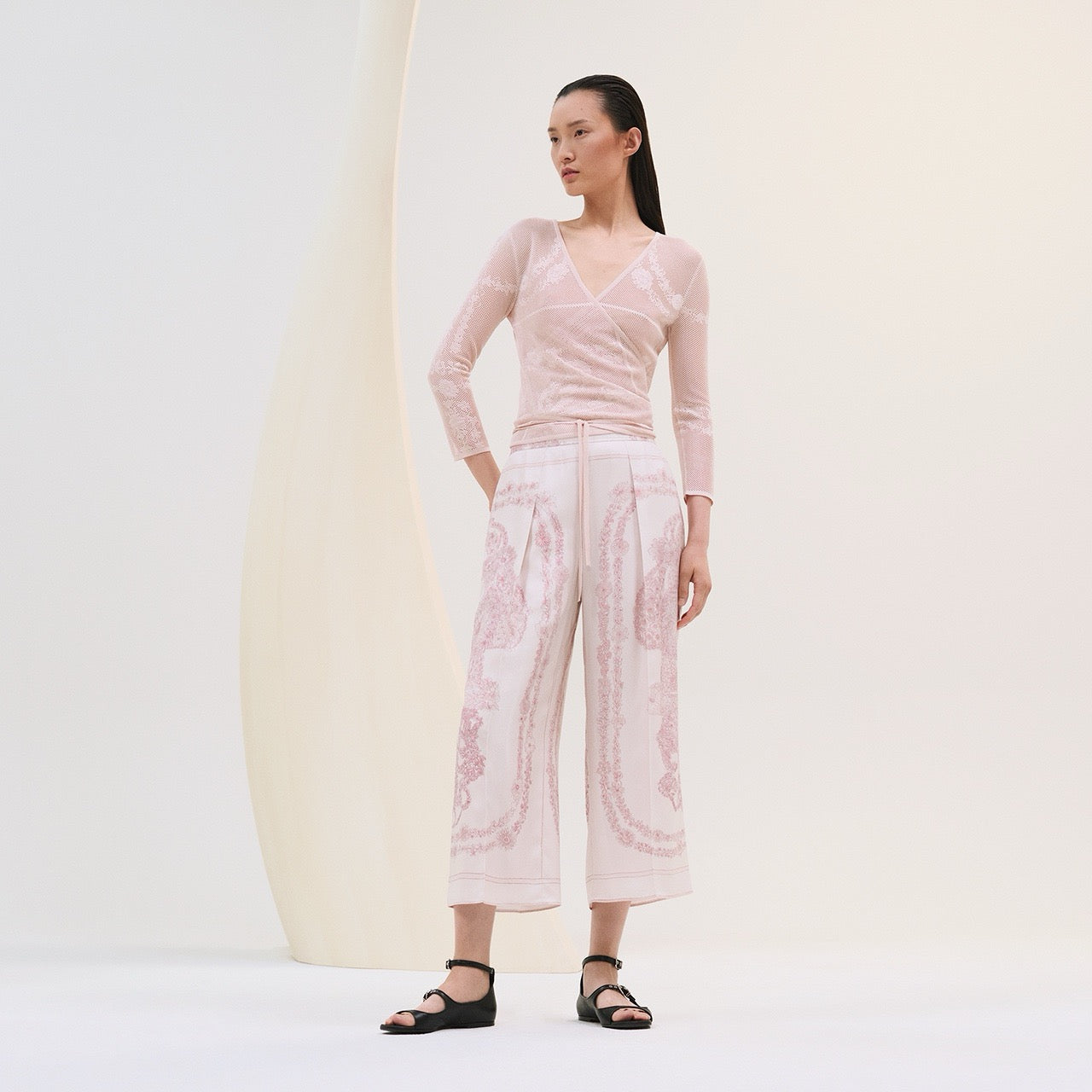 H 25ss Silk pants