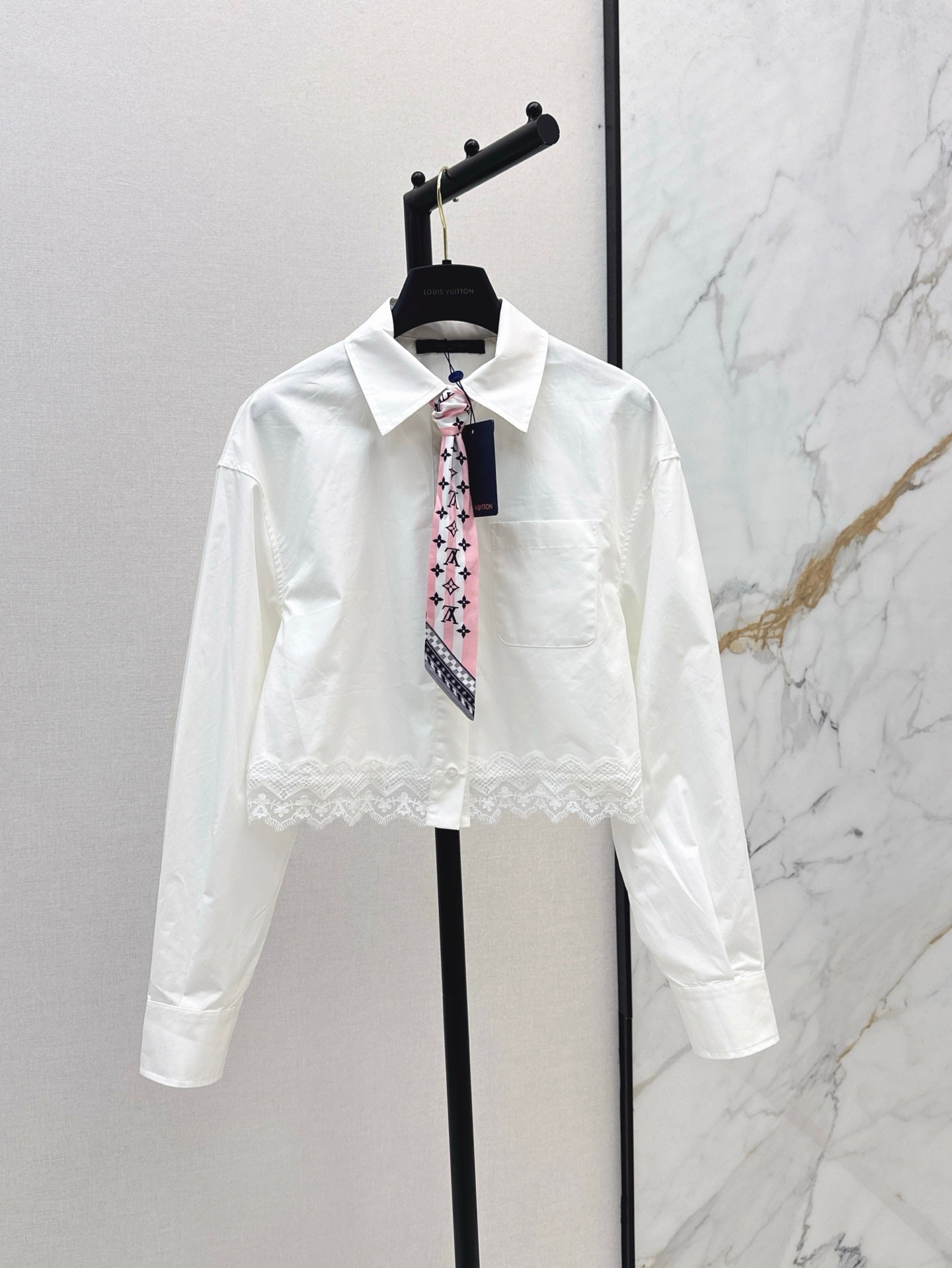 L 25ss lace shirt