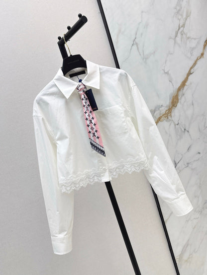 L 25ss lace shirt