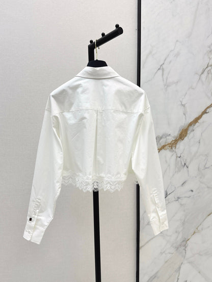 L 25ss lace shirt