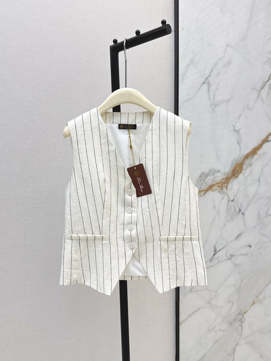 Lo 25ss linen vest