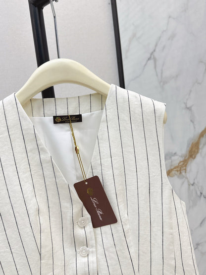 Lo 25ss linen vest