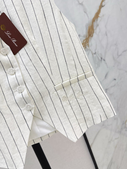 Lo 25ss linen vest