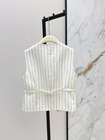Lo 25ss linen vest