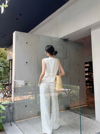 Lo 25ss linen vest