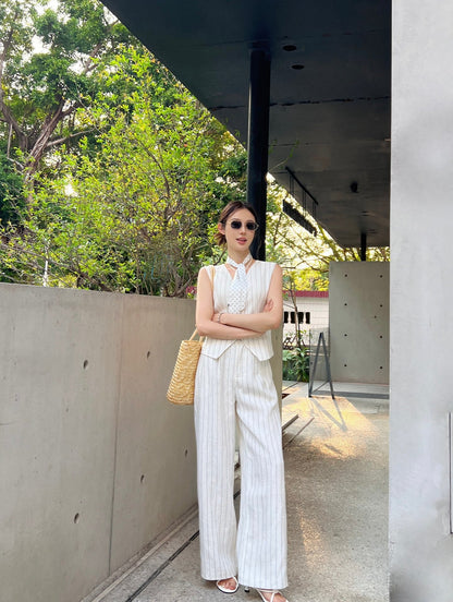 Lo 25ss linen vest