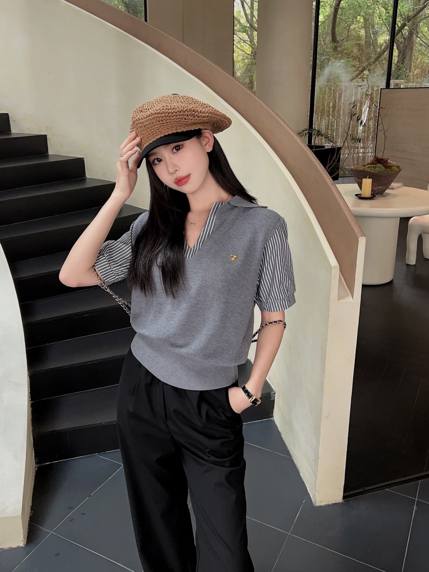 Ce 25ss knitted shirt