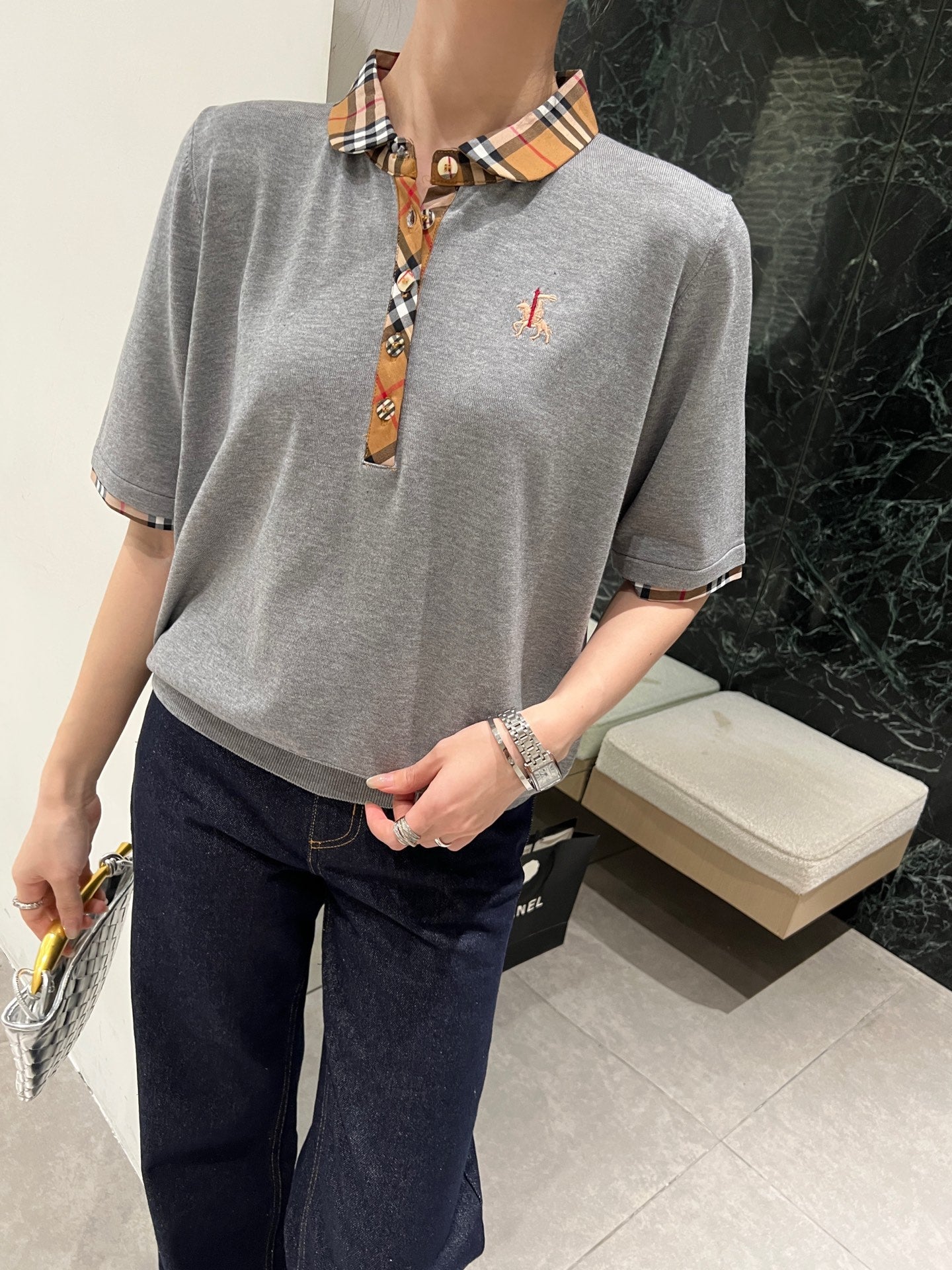 BU 25SS KNITTED POLO