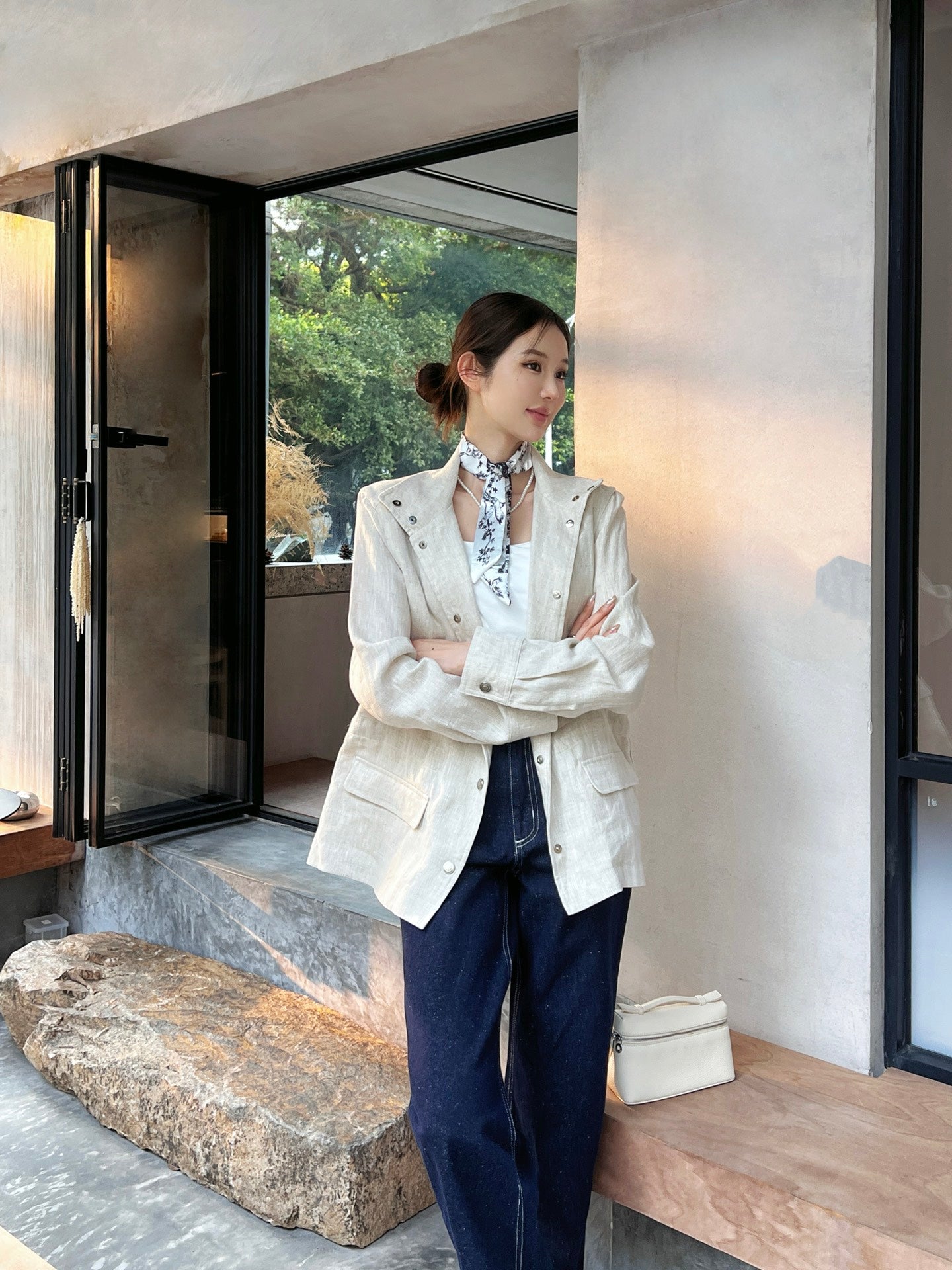 Lo 25ss linen jacket