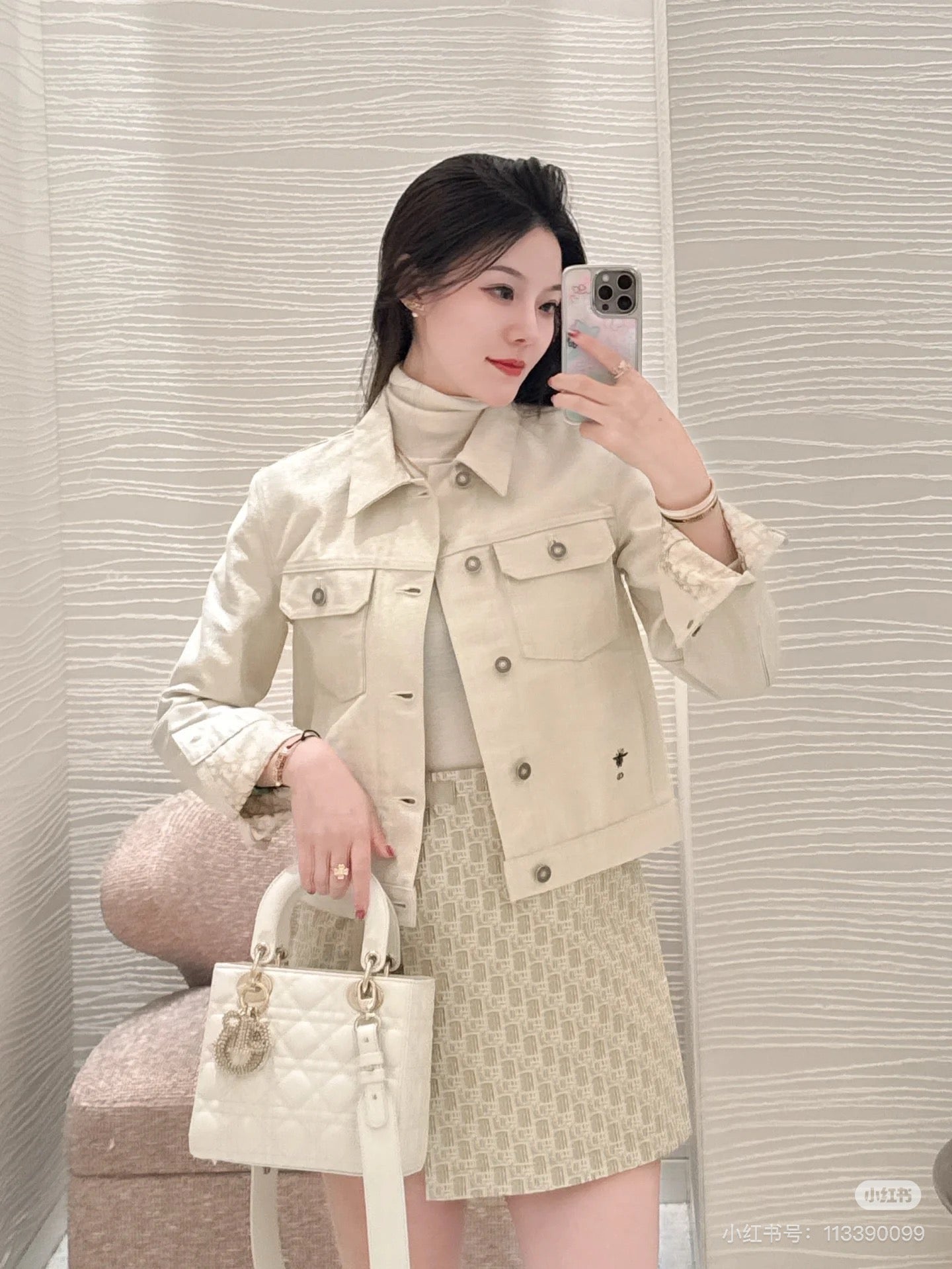 D 25ss miss denim jacket