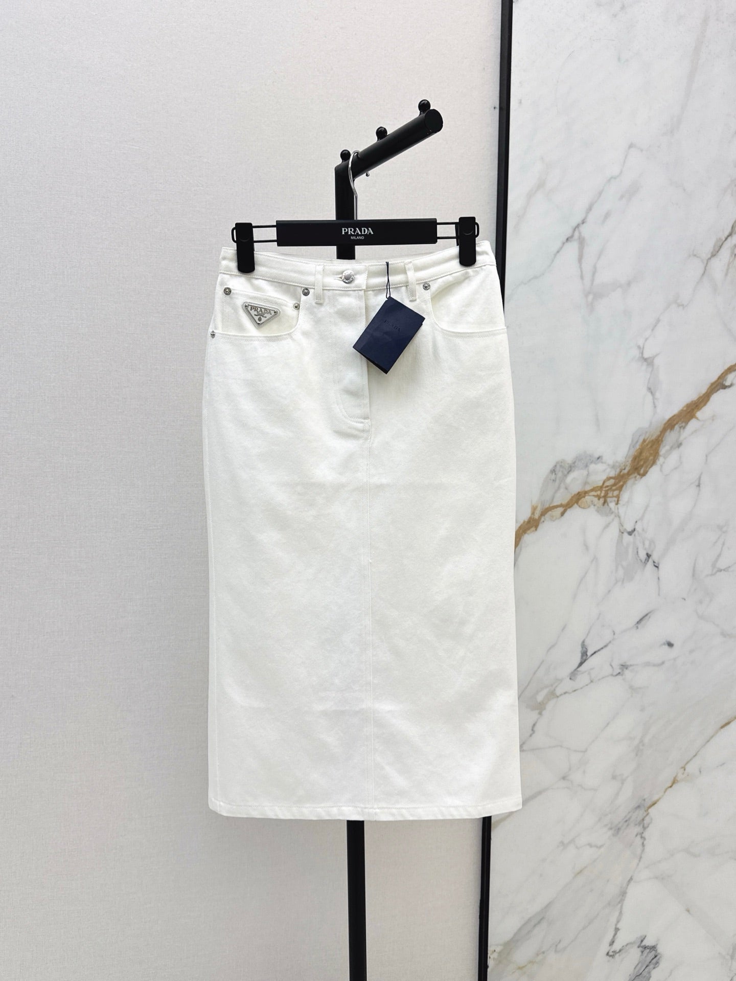 pr 25ss denim skirt