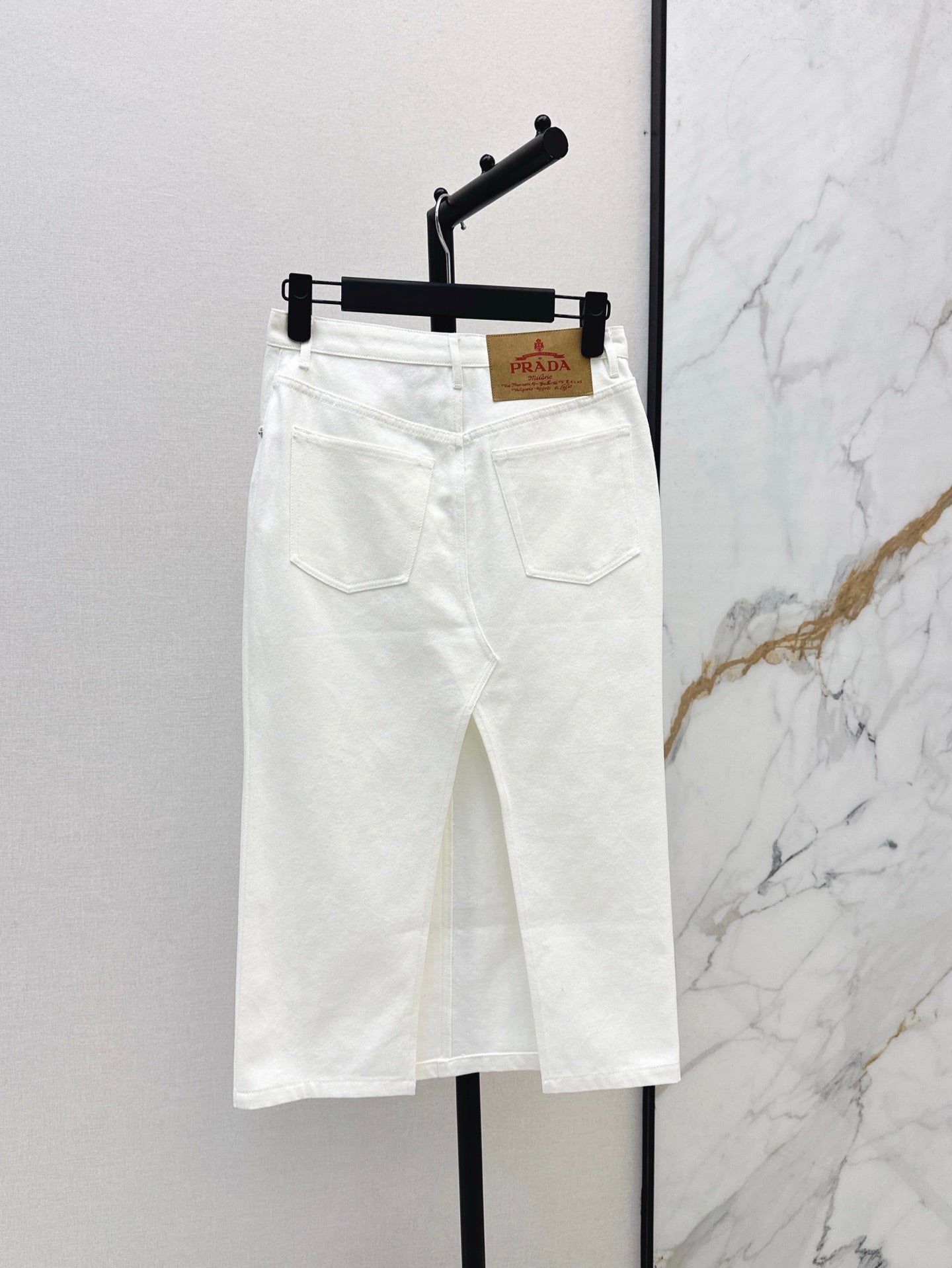 pr 25ss denim skirt