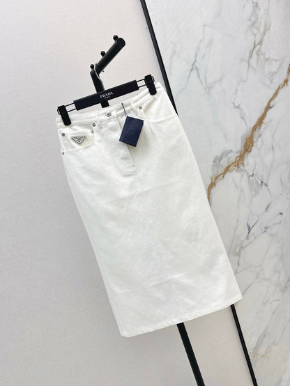pr 25ss denim skirt