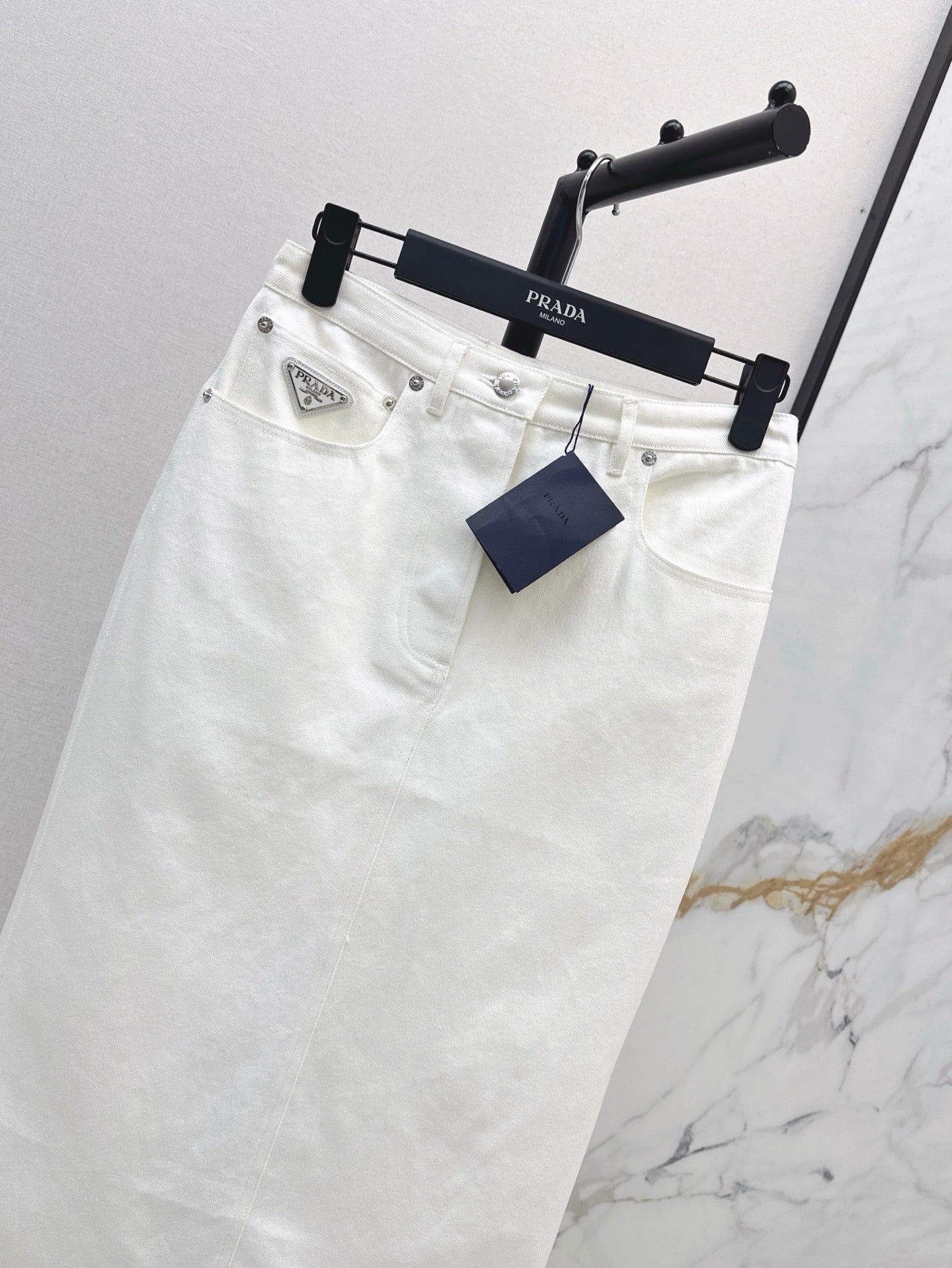 pr 25ss denim skirt