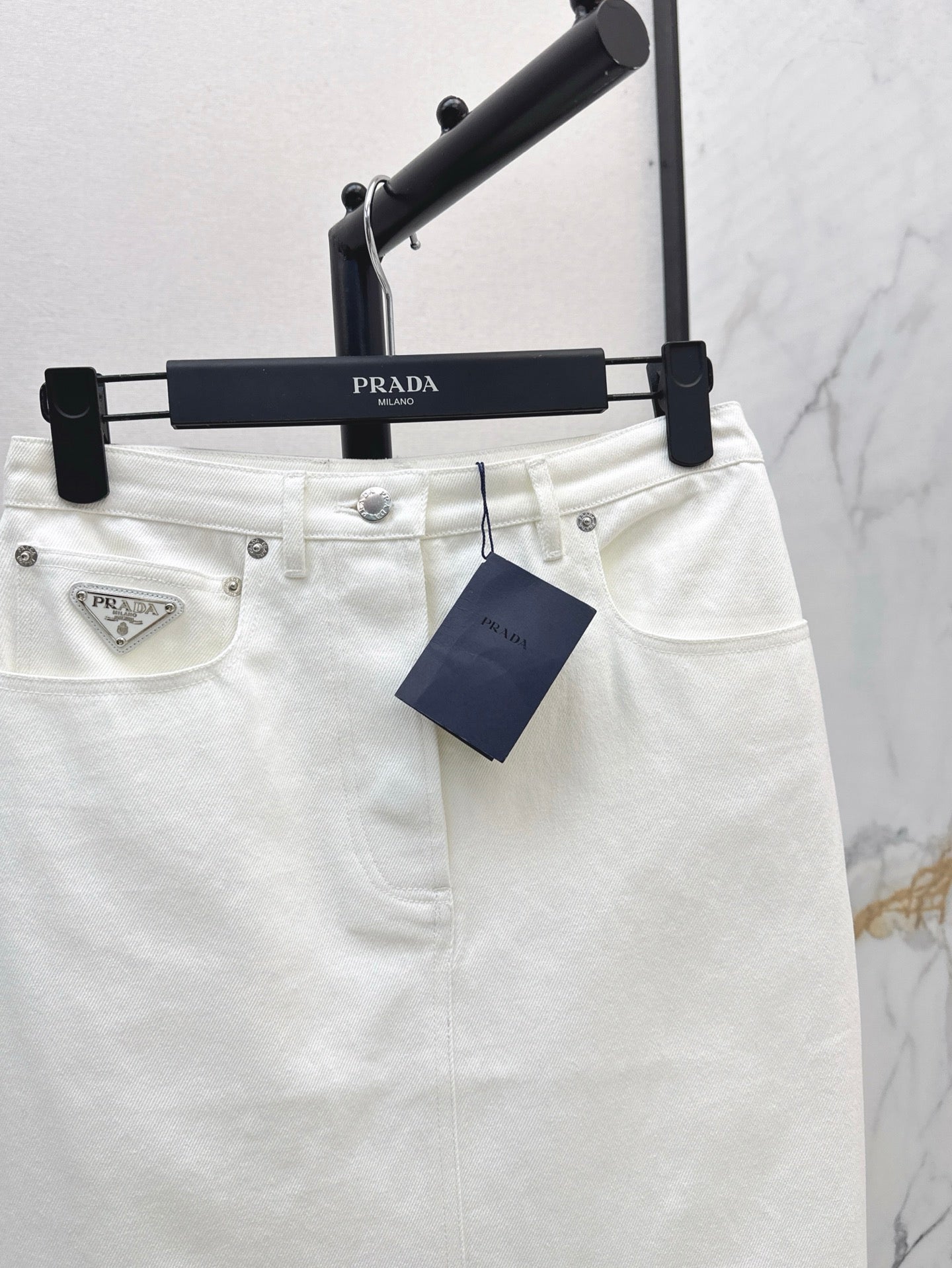 pr 25ss denim skirt