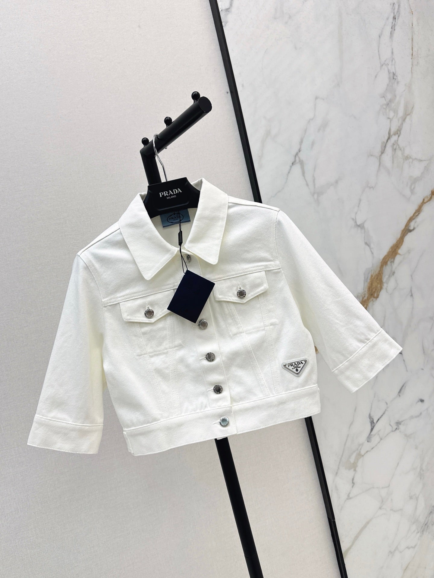 Pr 25SS DENIM CROP JACKET