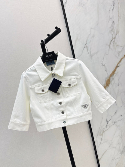 Pr 25SS DENIM CROP JACKET