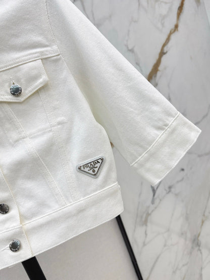 Pr 25SS DENIM CROP JACKET