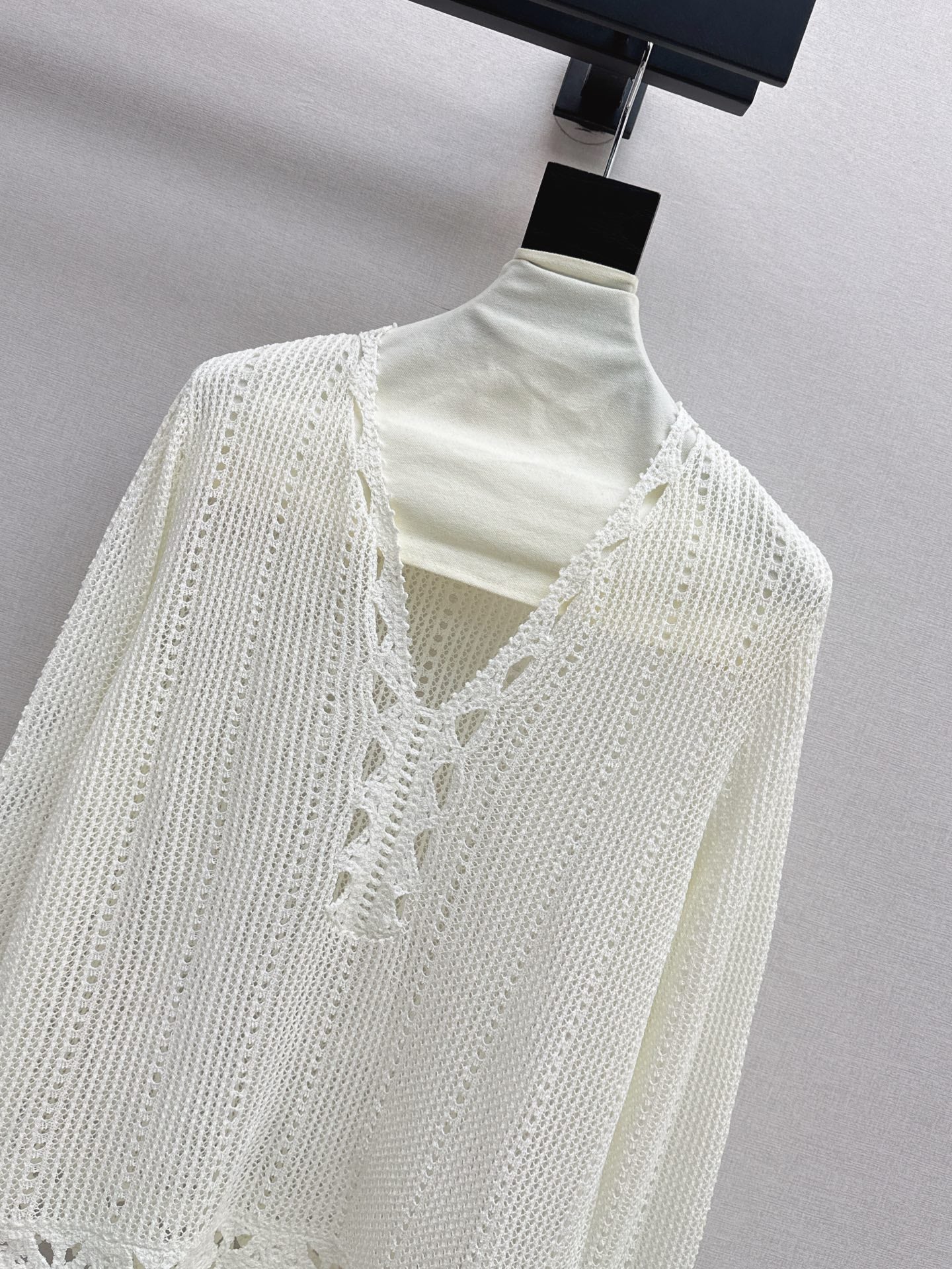Ce 25ss hollow knitted shirt