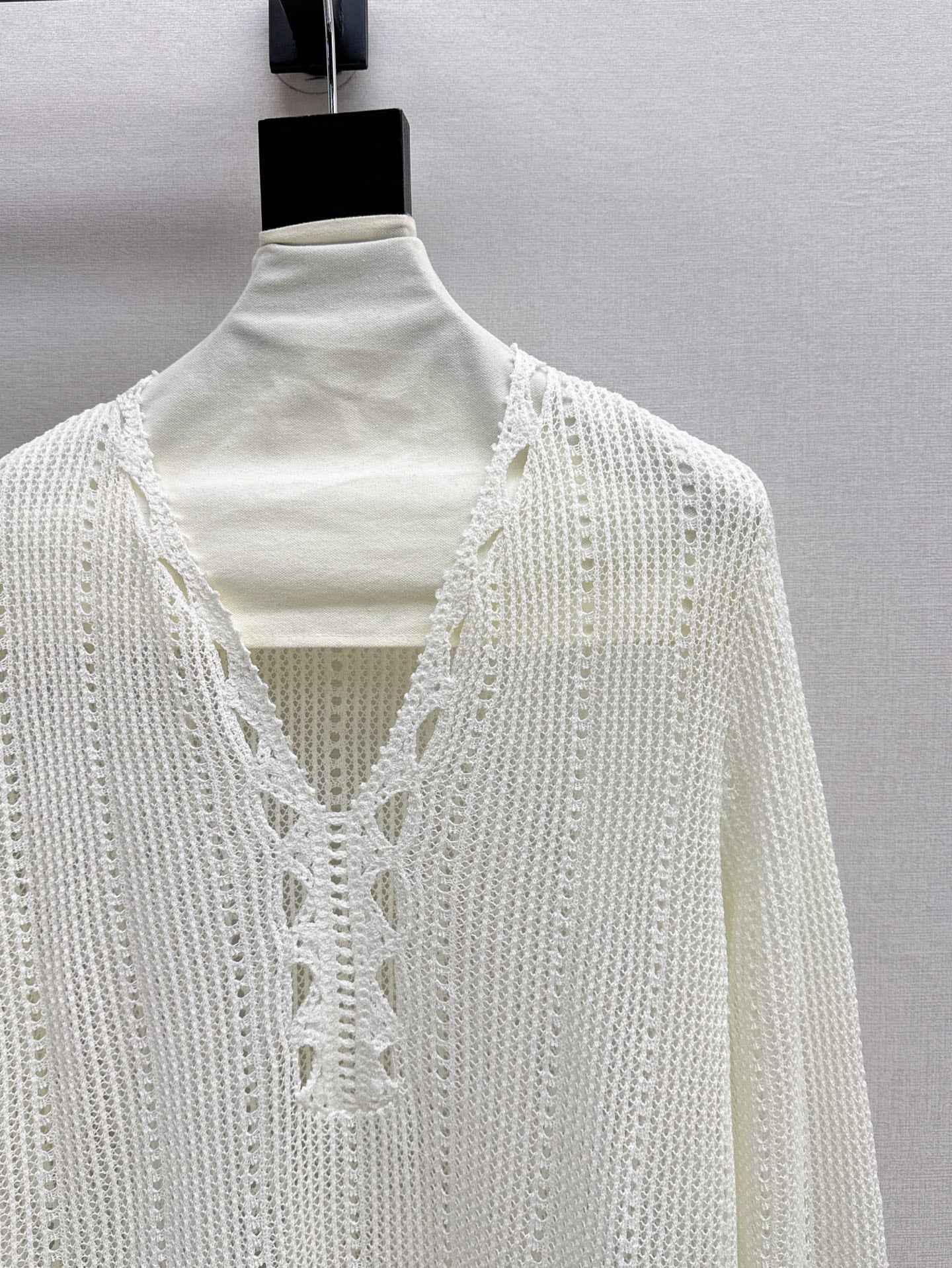 Ce 25ss hollow knitted shirt