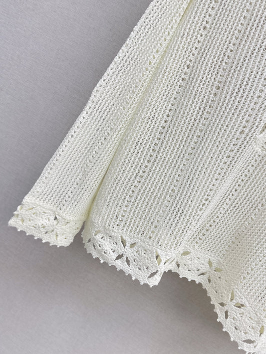Ce 25ss hollow knitted shirt