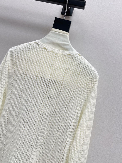 Ce 25ss hollow knitted shirt