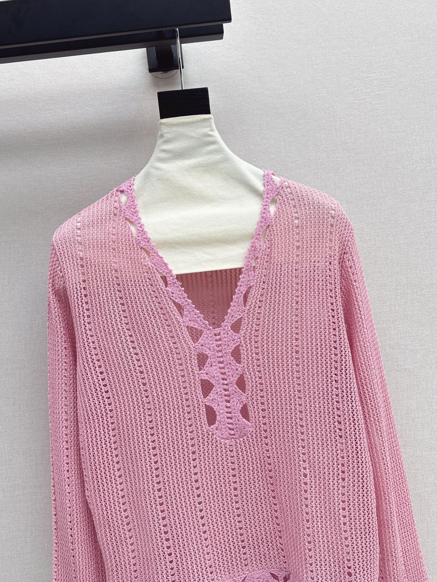 Ce 25ss hollow knitted shirt