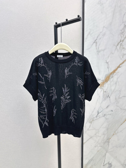 br 25ss beaded t-shirt