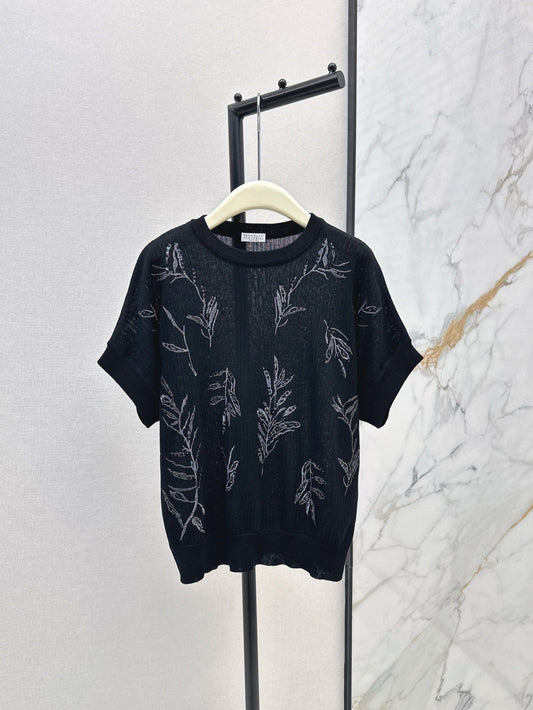 br 25ss beaded t-shirt