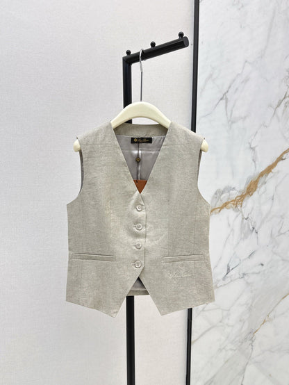 Lo 25ss linen vest