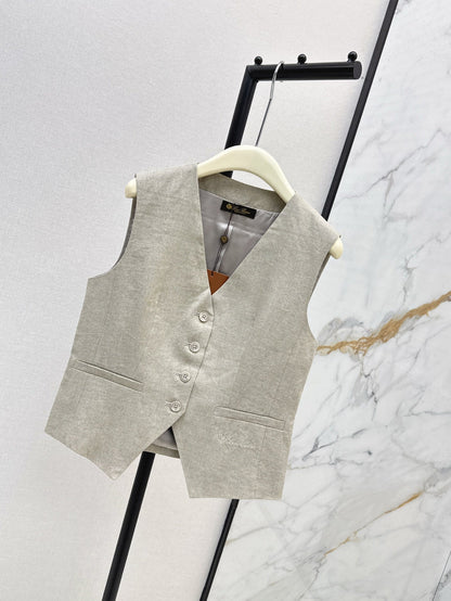 Lo 25ss linen vest