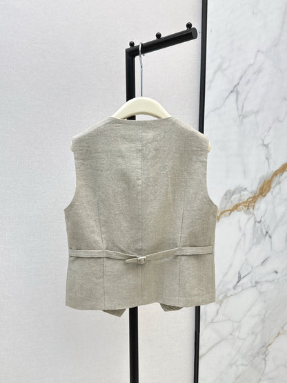 Lo 25ss linen vest