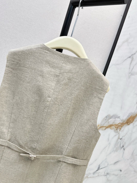 Lo 25ss linen vest