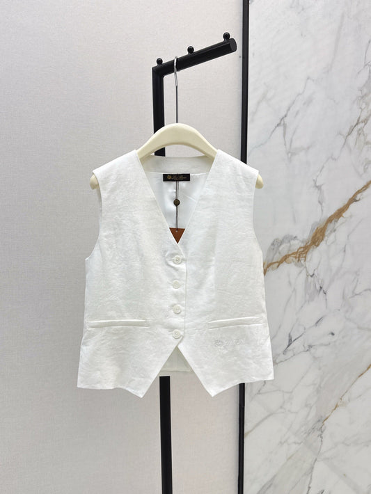 Lo 25ss linen vest