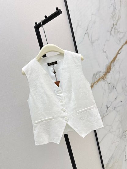 Lo 25ss linen vest