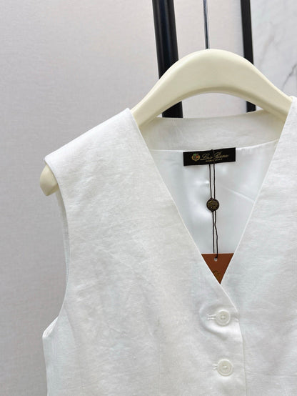 Lo 25ss linen vest
