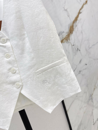 Lo 25ss linen vest