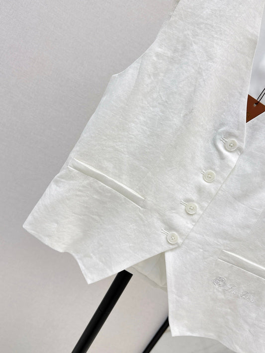 Lo 25ss linen vest