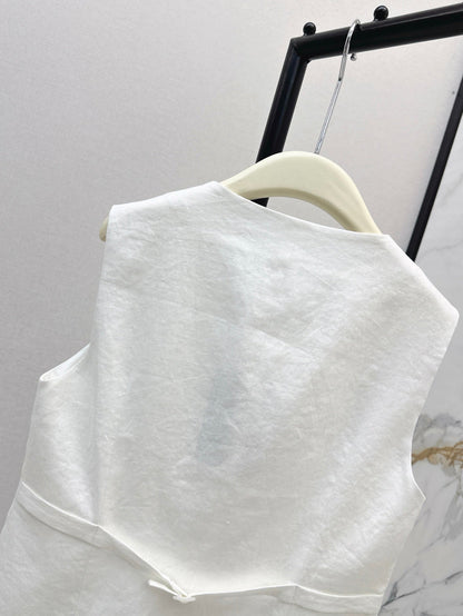 Lo 25ss linen vest