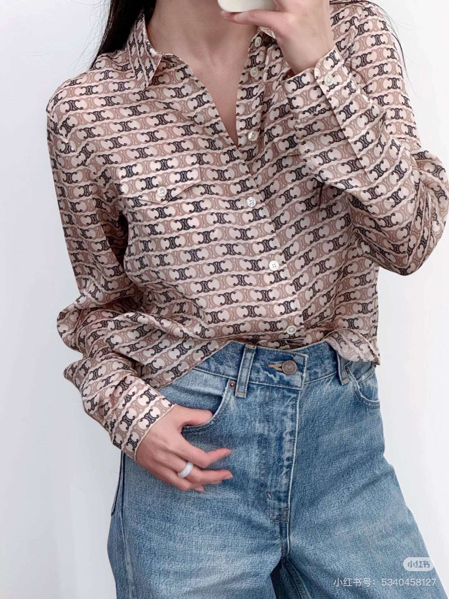Cel 25ss silk shirt