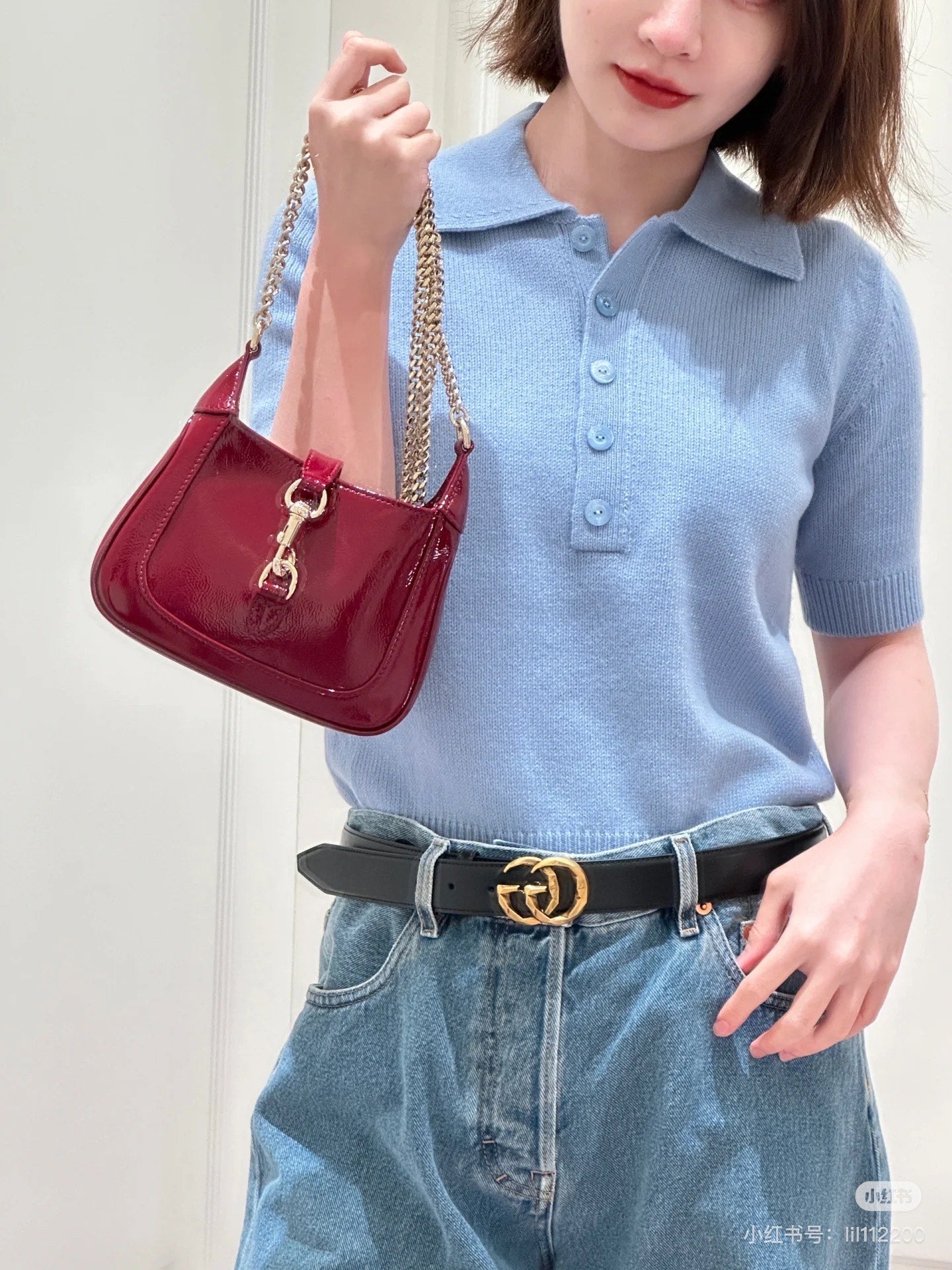 G 25ss knit polo shirt