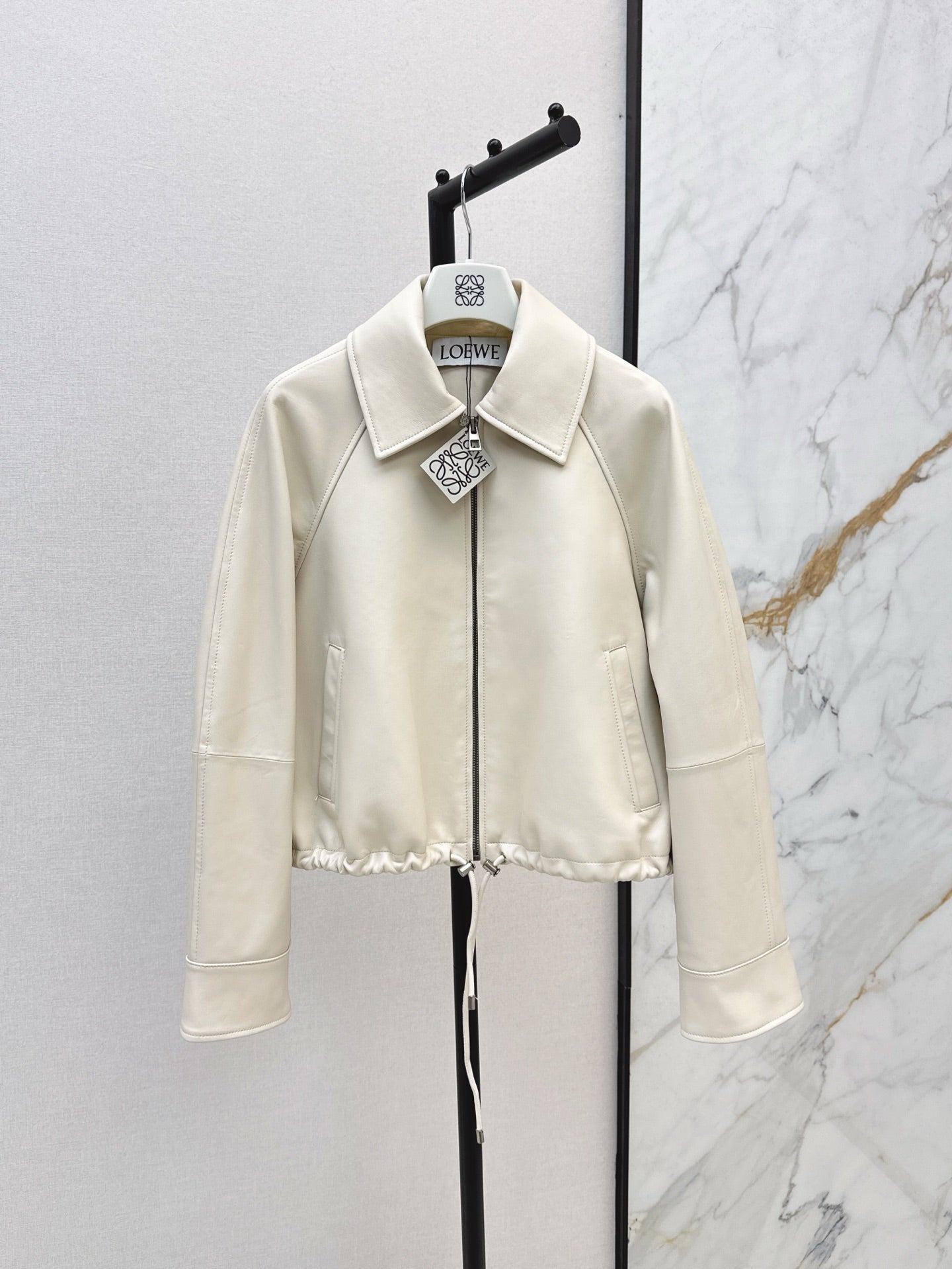 Loe 25ss leather jacket