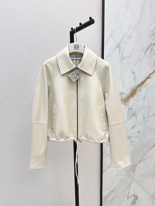 Loe 25ss leather jacket