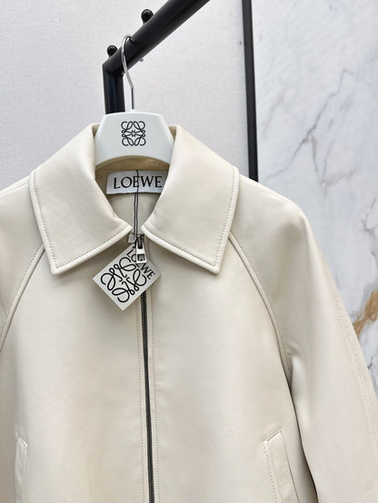 Loe 25ss leather jacket