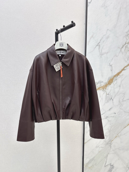 Loe 25ss leather jacket