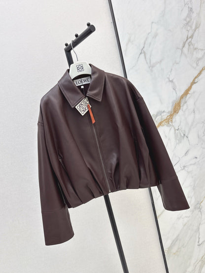 Loe 25ss leather jacket