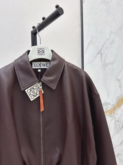 Loe 25ss leather jacket