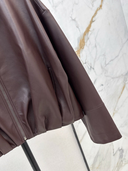 Loe 25ss leather jacket